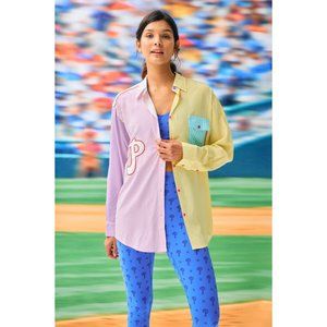 Terez Philadelphia Phillies Button Down in Stripes NEW